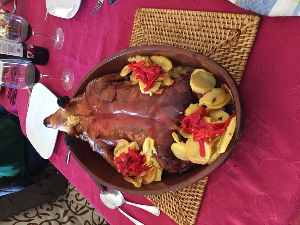 Cordero lechal asado
