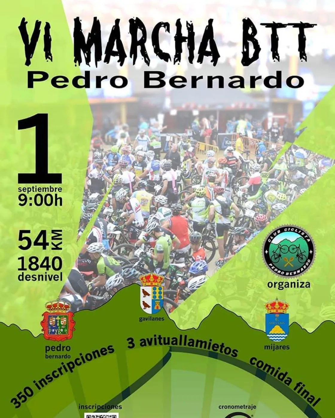 Cartel de la VI Marcha BTT de Pedro Bernardo