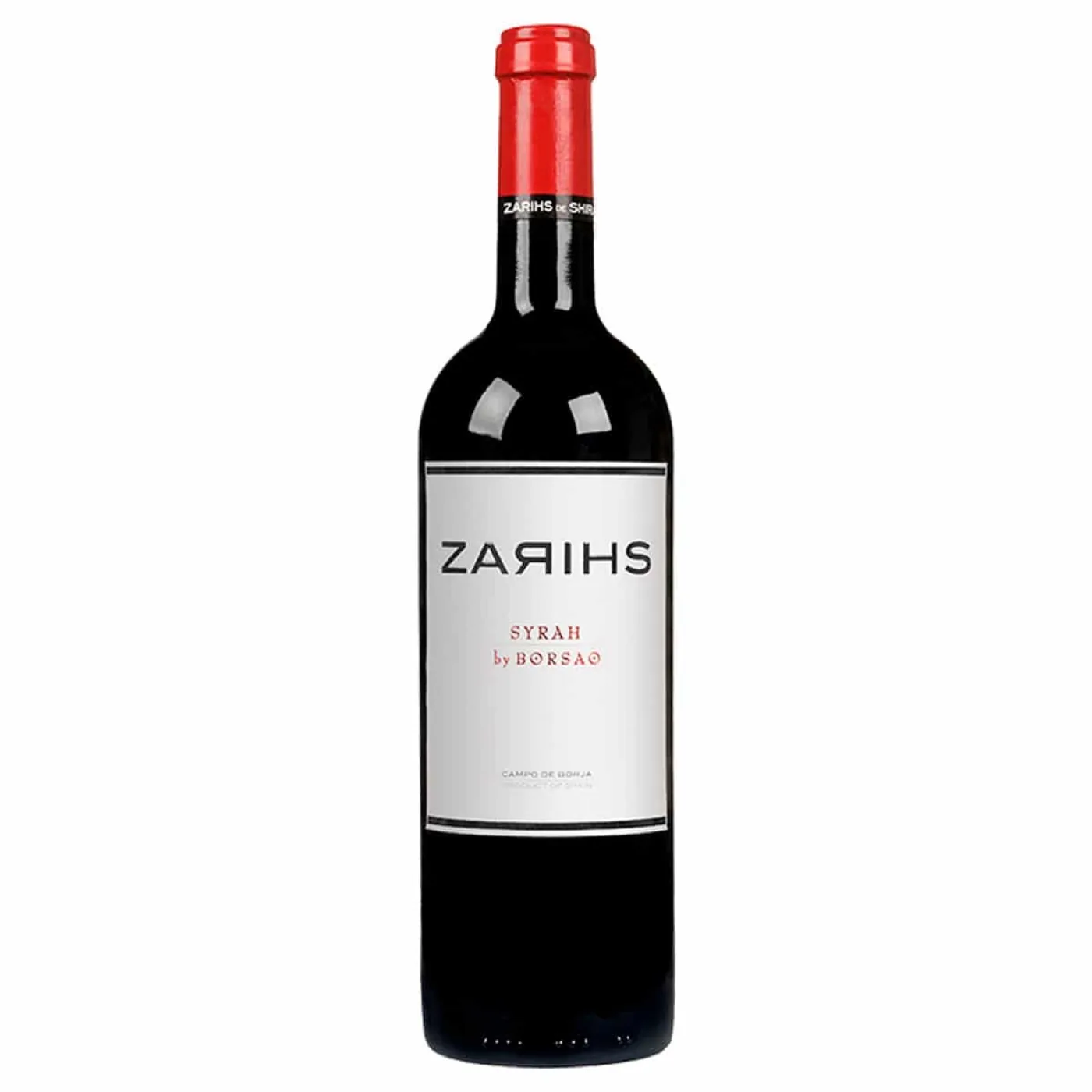 Botella de Borsao Zahris, Syrah de Campos de Borja